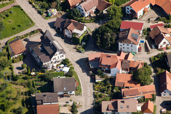 Vue aérienne de Kappelwindeck, Rebstock à le quartier Riegel in Bühl dans le département Bade-Wurtemberg, Allemagne