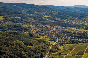 Vue aérienne de Quartier Waldmatt in Bühl dans le département Bade-Wurtemberg, Allemagne