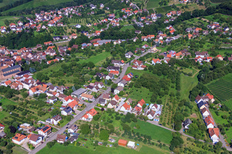 Vue aérienne de Steinstr à le quartier Matzenhöfe in Lauf dans le département Bade-Wurtemberg, Allemagne