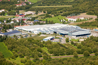Vue aérienne de Site de l'usine Erdrich Umformtechnik GmbH à le quartier Ulm in Renchen dans le département Bade-Wurtemberg, Allemagne