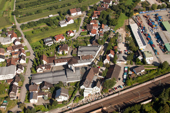 Image drone de Locaux de l'usine Muffenrohr GmbH à le quartier Hatzenweier in Ottersweier dans le département Bade-Wurtemberg, Allemagne