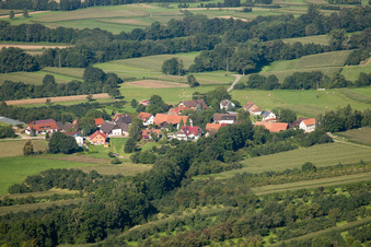 Vue aérienne de De l'est à le quartier Walzfeld in Ottersweier dans le département Bade-Wurtemberg, Allemagne