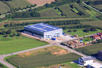 Vue oblique de EKO dans la zone commerciale de Seebhühnstr à Ottersweier dans le département Bade-Wurtemberg, Allemagne