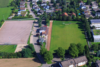 Photographie aérienne de Terrain de football du SV Vimbuch à le quartier Vimbuch in Bühl dans le département Bade-Wurtemberg, Allemagne