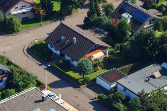Fasanenstr à le quartier Vimbuch in Bühl dans le département Bade-Wurtemberg, Allemagne d'en haut
