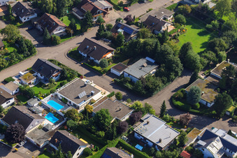 Fasanenstr à le quartier Vimbuch in Bühl dans le département Bade-Wurtemberg, Allemagne hors des airs