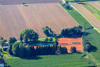 Vue aérienne de Club de tennis Vimbuch eV à le quartier Vimbuch in Bühl dans le département Bade-Wurtemberg, Allemagne