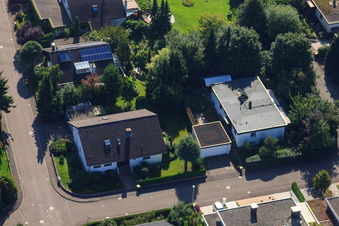 Fasanenstr à le quartier Vimbuch in Bühl dans le département Bade-Wurtemberg, Allemagne vue du ciel