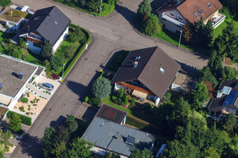 Image drone de Fasanenstr à le quartier Vimbuch in Bühl dans le département Bade-Wurtemberg, Allemagne