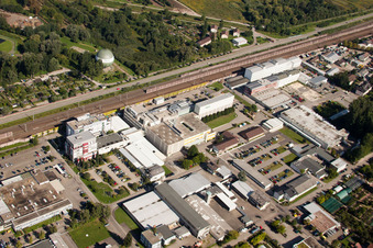 Photographie aérienne de Locaux de l'usine Biological Remedies Heel GmbH Dr.-Reckeweg-Straße à le quartier Oos in Baden-Baden dans le département Bade-Wurtemberg, Allemagne