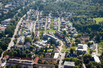 Vue aérienne de Bague de Paris à le quartier Oos in Baden-Baden dans le département Bade-Wurtemberg, Allemagne