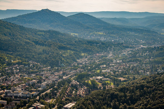 Vue aérienne de De l'ouest à Baden-Baden dans le département Bade-Wurtemberg, Allemagne