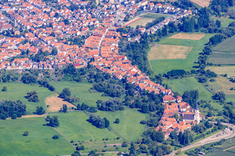 Photographie aérienne de Vue de la ville depuis le sud à Jockgrim dans le département Rhénanie-Palatinat, Allemagne