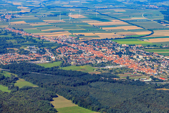 Photographie aérienne de Vue de la ville depuis le sud-est à Kandel dans le département Rhénanie-Palatinat, Allemagne