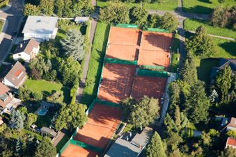 Photographie aérienne de TC Rüppurr 1929 eV à le quartier Rüppurr in Karlsruhe dans le département Bade-Wurtemberg, Allemagne