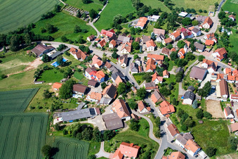 Vue aérienne de Quartier Reichenbuch in Mosbach dans le département Bade-Wurtemberg, Allemagne