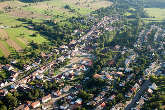 Quartier Auerbach in Karlsbad dans le département Bade-Wurtemberg, Allemagne hors des airs
