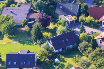 Petite forêt à le quartier Ellmendingen in Keltern dans le département Bade-Wurtemberg, Allemagne hors des airs