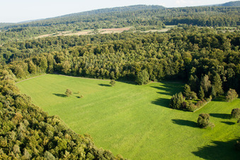 Réserve naturelle de Kettelbachtal à le quartier Obernhausen in Birkenfeld dans le département Bade-Wurtemberg, Allemagne vue du ciel