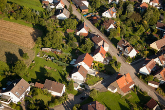 Weinbergstr à le quartier Obernhausen in Birkenfeld dans le département Bade-Wurtemberg, Allemagne hors des airs