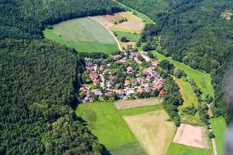 Vue aérienne de Hameau, Hammerau à Sinsheim dans le département Bade-Wurtemberg, Allemagne