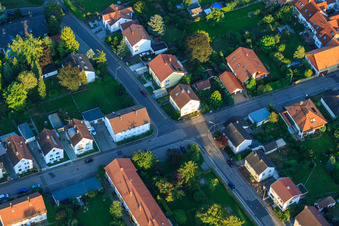 Vue aérienne de Goethester à Kandel dans le département Rhénanie-Palatinat, Allemagne