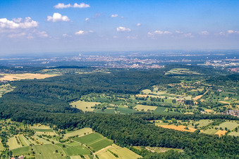 Vue aérienne de À W à le quartier Söllingen in Pfinztal dans le département Bade-Wurtemberg, Allemagne