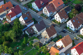 Enregistrement par drone de Waldstr à Kandel dans le département Rhénanie-Palatinat, Allemagne