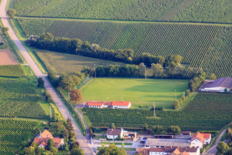 Terrain de sport SV Impflingen à Impflingen dans le département Rhénanie-Palatinat, Allemagne d'en haut
