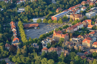 Vue aérienne de Ancienne fête foraine à Landau in der Pfalz dans le département Rhénanie-Palatinat, Allemagne