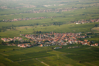 Quartier Nußdorf in Landau in der Pfalz dans le département Rhénanie-Palatinat, Allemagne depuis l'avion