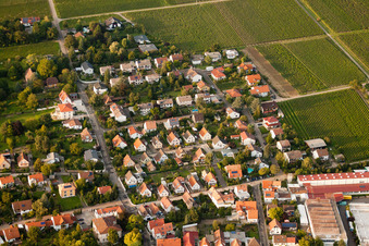 Vue aérienne de Max Slevogtstr à le quartier Godramstein in Landau in der Pfalz dans le département Rhénanie-Palatinat, Allemagne