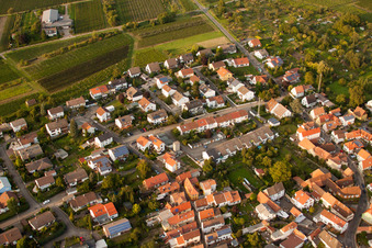 Photographie aérienne de District de cépages à le quartier Godramstein in Landau in der Pfalz dans le département Rhénanie-Palatinat, Allemagne