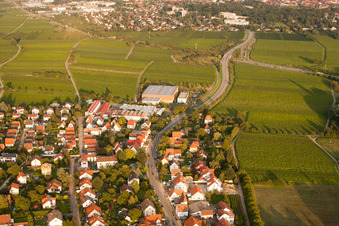 Vue aérienne de O à le quartier Godramstein in Landau in der Pfalz dans le département Rhénanie-Palatinat, Allemagne