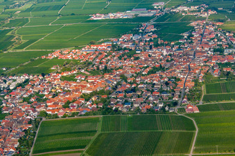 Photographie aérienne de De l'ouest à Maikammer dans le département Rhénanie-Palatinat, Allemagne
