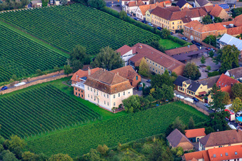 Vue aérienne de Luitpoldstr à Edesheim dans le département Rhénanie-Palatinat, Allemagne