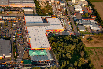 Photographie aérienne de Centre de construction Hornbach à Bornheim dans le département Rhénanie-Palatinat, Allemagne