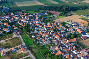 Photographie aérienne de Mörlheimer Hauptstr à le quartier Mörlheim in Landau in der Pfalz dans le département Rhénanie-Palatinat, Allemagne