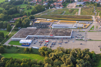 Vue aérienne de Centre du Palatinat du Sud réel à Rohrbach dans le département Rhénanie-Palatinat, Allemagne