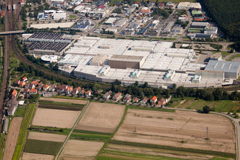 Vue aérienne de Sew-eurodrive GmbH à le quartier Graben in Graben-Neudorf dans le département Bade-Wurtemberg, Allemagne