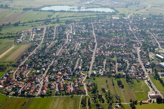Quartier Spöck in Stutensee dans le département Bade-Wurtemberg, Allemagne d'en haut