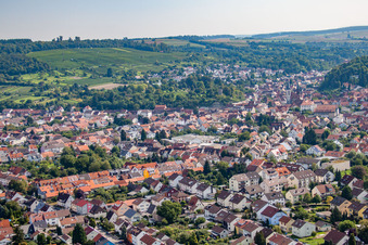 Vue aérienne de Gartenstr à Weingarten dans le département Bade-Wurtemberg, Allemagne