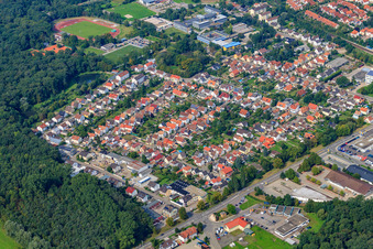 Vue aérienne de Colonisation du sud-est à Kandel dans le département Rhénanie-Palatinat, Allemagne