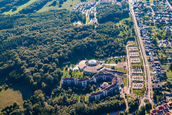 Vue aérienne de Johannesbad Saarschleife GmbH & Co. KG Département de réadaptation psychosomatique à le quartier Orscholz in Mettlach dans le département Sarre, Allemagne