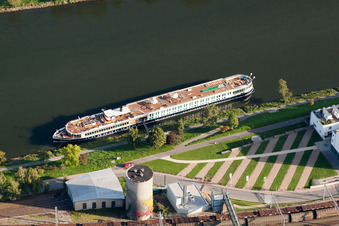 Vue oblique de Wasserbillig dans le département Grevenmacher, Luxembourg