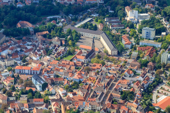 Vue aérienne de Kloisterstr à Germersheim dans le département Rhénanie-Palatinat, Allemagne