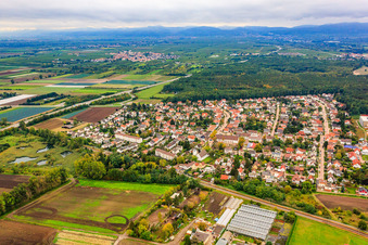 Vue aérienne de Chemin Maxdorf à Maxdorf dans le département Rhénanie-Palatinat, Allemagne