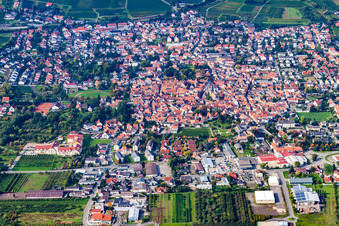 Enregistrement par drone de Freinsheim dans le département Rhénanie-Palatinat, Allemagne