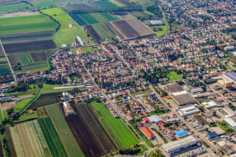 Vue aérienne de Mittelstr à Maxdorf dans le département Rhénanie-Palatinat, Allemagne