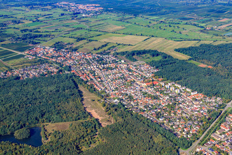 Vue aérienne de Vue du sud-est à Birkenheide dans le département Rhénanie-Palatinat, Allemagne